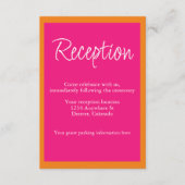 Vibrant Sunrise Mix & Match Weddenschappen Recepti Informatiekaartje (Voorkant)