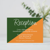 Vibrant Sunrise Mix & Match Weddenschappen Recepti Informatiekaartje (Staand voorkant)