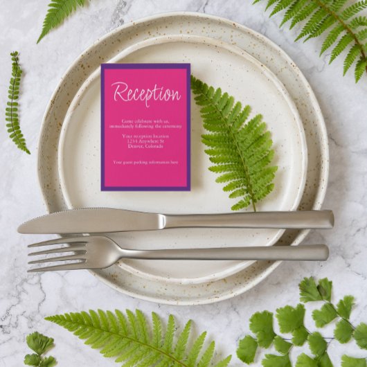 Vibrant Sunrise Mix & Match Weddenschappen Recepti Informatiekaartje