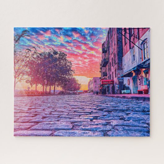 Vibrant Sunrise op de Puzzle Legpuzzel (Horizontaal)