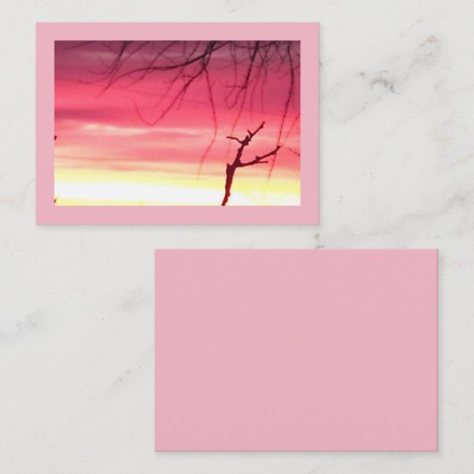 Vibrant Sunrise Visitekaartje (Voorkant / Achterkant)