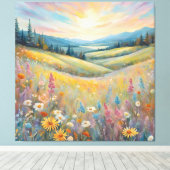 Vibrant Sunset Canvas Afdruk (Insitu (Houten vloer))