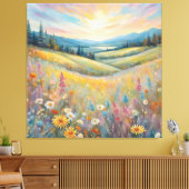 Vibrant Sunset Canvas Afdruk (Insitu (Woonkamer))