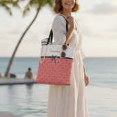Vibrant Sunset Coral Summer Chic Tote Bag