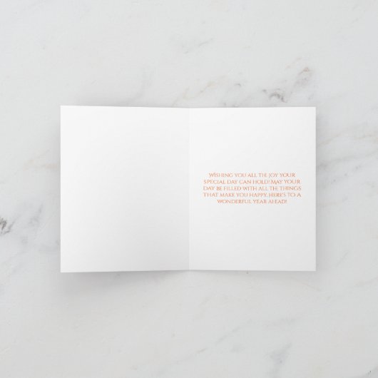 Vibrant Sunset Dolphins Jumping Ocean Birthday Kaart (Binnen)