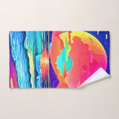 Vibrant Sunset Seascape Bad Handdoek (Handdoek)