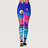 Vibrant Sunset Seascape Leggings (Achterkant)