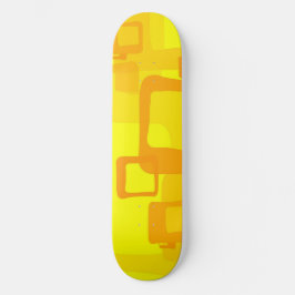 Vibrant Sunshine Flow – Modern Abstract Art Shapes Persoonlijk Skateboard