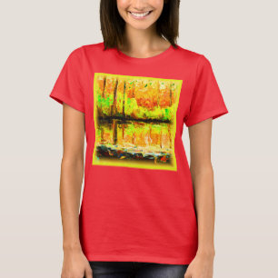 "Vibrant Swamp Forest": "Cute Painting". Bestel nu T-shirt