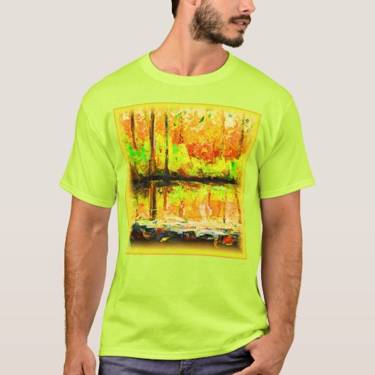 "Vibrant Swamp Forest": "Cute Painting". Bestel nu T-shirt (Voorkant)