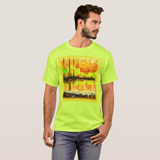 "Vibrant Swamp Forest": "Cute Painting". Bestel nu T-shirt (Voorkant volledig)