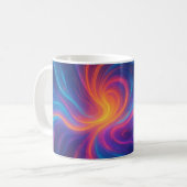 Vibrant Swirl Abstract Art Mug Koffiemok (Voorkant links)
