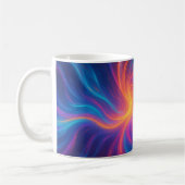 Vibrant Swirl Abstract Art Mug Koffiemok (Links)