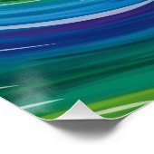 Vibrant Swirl Abstracte print Perfect Poster (Hoek)