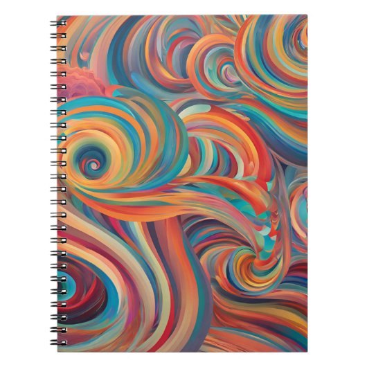 Vibrant Swirl-Notitieboek Notitieboek (Voorkant)