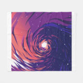 Vibrant Swirling Galaxy with Bright Center Fleece Deken (Voorkant (Horizontaal))