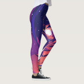 Vibrant Swirling Galaxy with Bright Center Leggings (Rechts)