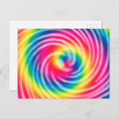 Vibrant Swirling Tie Dye Briefkaart (Voorkant / Achterkant)