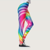 Vibrant Swirling Tie Dye Leggings (Rechts)