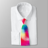 Vibrant Swirling Tie Dye Stropdas (Gebonden)