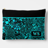 Vibrant Teal Cosmetic Pouch Etui (Voorkant)