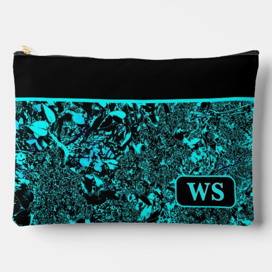 Vibrant Teal Cosmetic Pouch Etui (Voorkant)