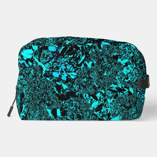Vibrant Teal Monogram Toiletry Bag  Toilettasje (Achterkant)
