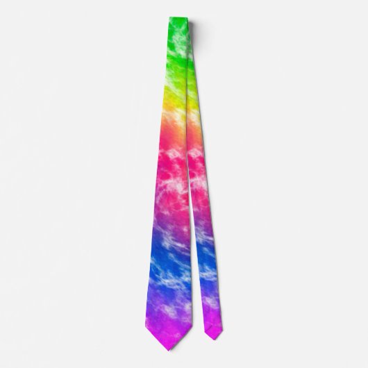 Vibrant Tie Dye Stropdas (Voorkant)