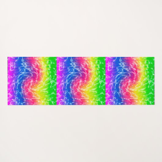 Vibrant Tie Dye Yoga Mat (Achterkant (horizontaal))