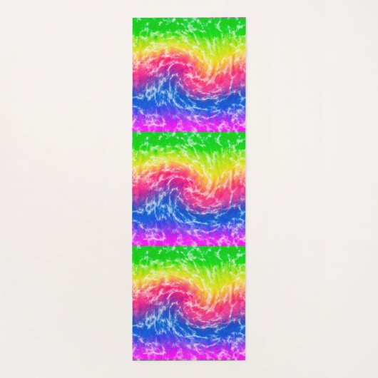 Vibrant Tie Dye Yoga Mat (Achterkant)