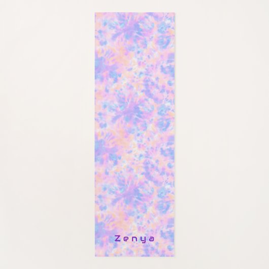 Vibrant tie kleurstof waterverf yogamat (Voorkant)