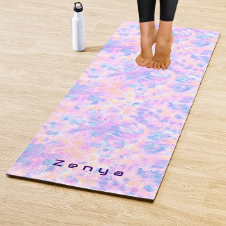 Vibrant tie kleurstof waterverf yogamat