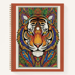 Vibrant Tiger Zentangle Art Nooracle Journal Notitieboek
