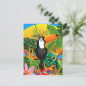Vibrant Toucan Tropical Rainforest Briefkaart (Staand voorkant)