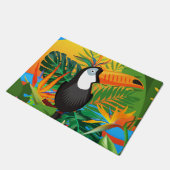 Vibrant Toucan Tropical Rainforest Doormat Deurmat (Schuin)