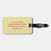 Vibrant Tree Frog Illustration Bagagelabel (Achterkant horizontaal)