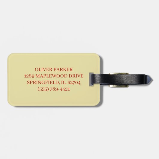 Vibrant Tree Frog Illustration Bagagelabel (Achterkant horizontaal)