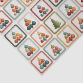 Vibrant Tree Grid for Christmas Cheer Tissuepapier (Detail)