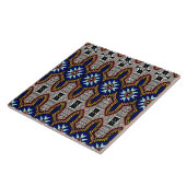 Vibrant tribaal patroon tegeltje (Zijkant)