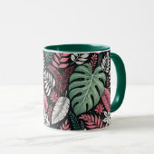 Vibrant tropical botanical mok (Voorkant rechts)