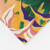 Vibrant Tropical Fantasy Flower in Paradise Fleece Deken (Hoek)