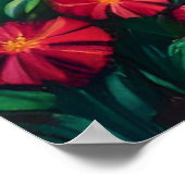Vibrant Tropical Fantasy Flower in Paradise Poster (Hoek)