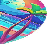 Vibrant Tropical Night Escape Snijplank (Hoek)