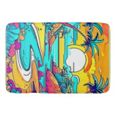 Vibrant Tropical Sunset Beach Badmat (Voorkant)