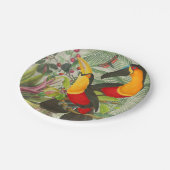 Vibrant Tropical Toucan Birds Art Exotic Jungle  Papieren Bordje (Gekanteld)