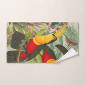 Vibrant Tropical Toucan Birds Art Exotic Oerwoud Bad Handdoek (Handdoek)
