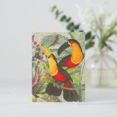 Vibrant Tropical Toucan Birds Art Exotic Oerwoud Briefkaart (Staand voorkant)