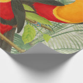 Vibrant Tropical Toucan Birds Art Exotic Oerwoud Cadeaupapier (Hoek)