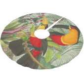 Vibrant Tropical Toucan Birds Art Exotic Oerwoud Kerstboom Rok (Gekanteld)