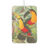 Vibrant Tropical Toucan Birds Art Exotic Oerwoud Luchtverfrisser (Voorkant)